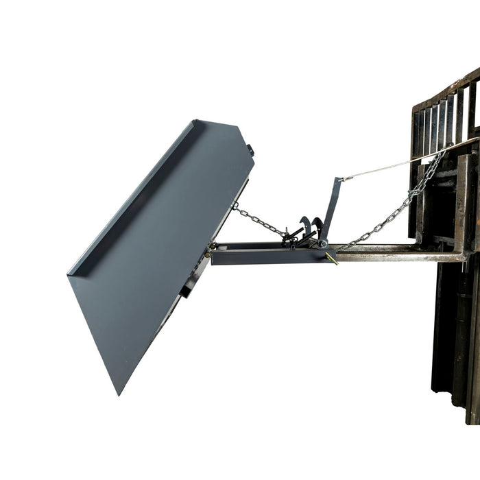 TMG-FSB64 forklift snow bucket, 64” x 55” with 90° dump angle
