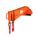 TMG-FJC66 Forklift Telescoping Jib Crane with 6600 lb capacity, adjustable 30” to 138” boom and lock pin shaft