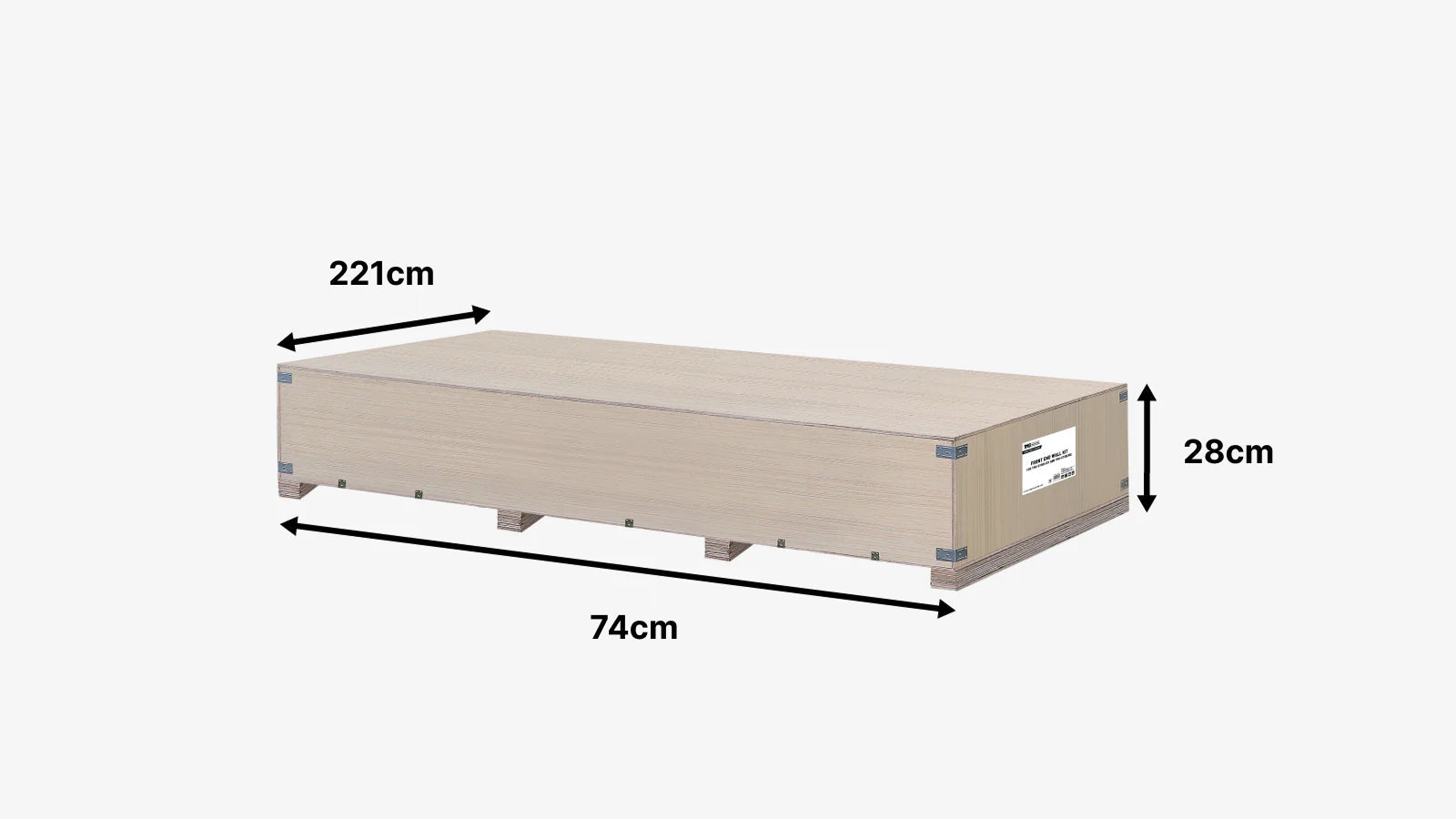Front End Wall Kit, Compatible with TMG-ST2041CV and TMG-ST2021CE installed with high cube container (9’6”), TMG-ST20FW9V-shipping-info-image