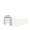 Front End Wall Kit, Compatible with TMG-DT2041CV container shelters installed with the standard height containers (8’6"), TMG-DT20FW8V