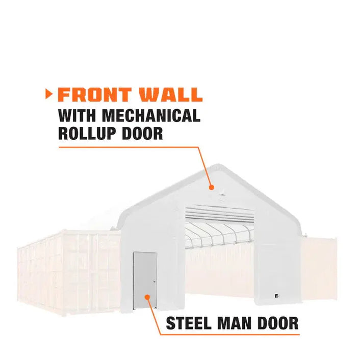 Front End Wall Kit, Compatible with TMG-ST3040C series container shelters installed with the standard height containers (8’6"), TMG-ST30FW8CV