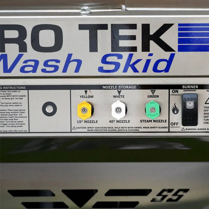 HYDRO TEK Nilfisk 3000 PSI 4.8 GPM Hot Water Pressure Washer, Skid Mounted, Vanguard Engine, MADE IN USA, Mfr Model # SS30005VS, T185TW