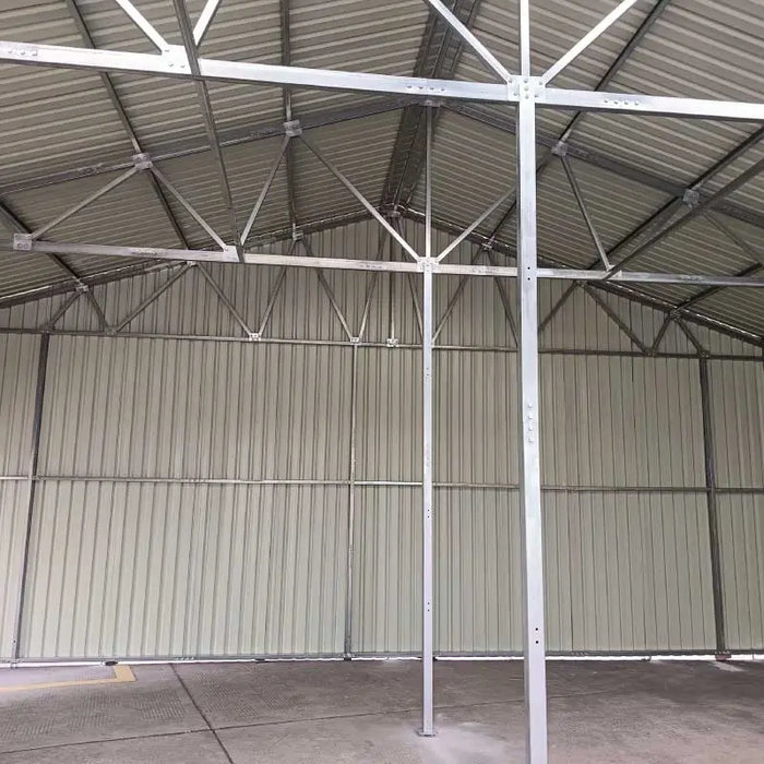 30' x 30' Metal Garage Shed – Steel Building with 11’ Clearance High Front Doors, Side Entry Door, 16 GA Steel Structure TMG-MS3030 TMG Industrial