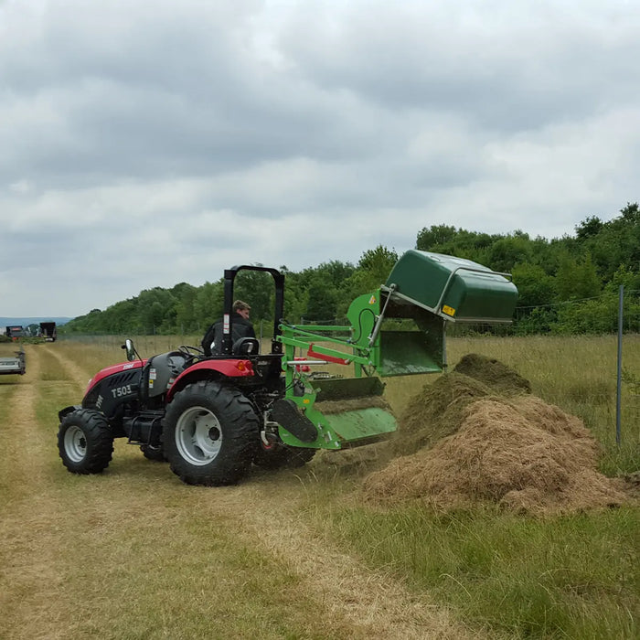 Peruzzo 46” Commercial Flail Collector Mower for 25 to 30 HP Tractors, 6’ Hydraulic High Lift, Category 1N, MFR #: Koala Professional 1200, Made in Italy