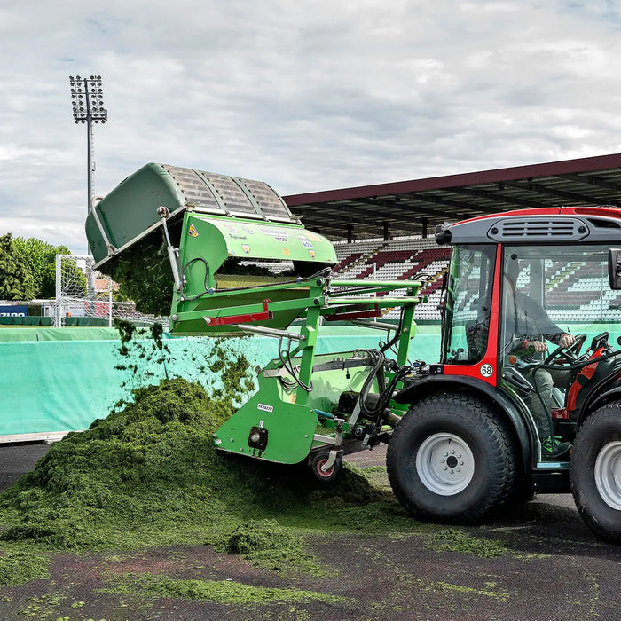 Peruzzo 46” Commercial Flail Collector Mower for 25 to 30 HP Tractors, 6’ Hydraulic High Lift, Category 1N, MFR #: Koala Professional 1200, Made in Italy