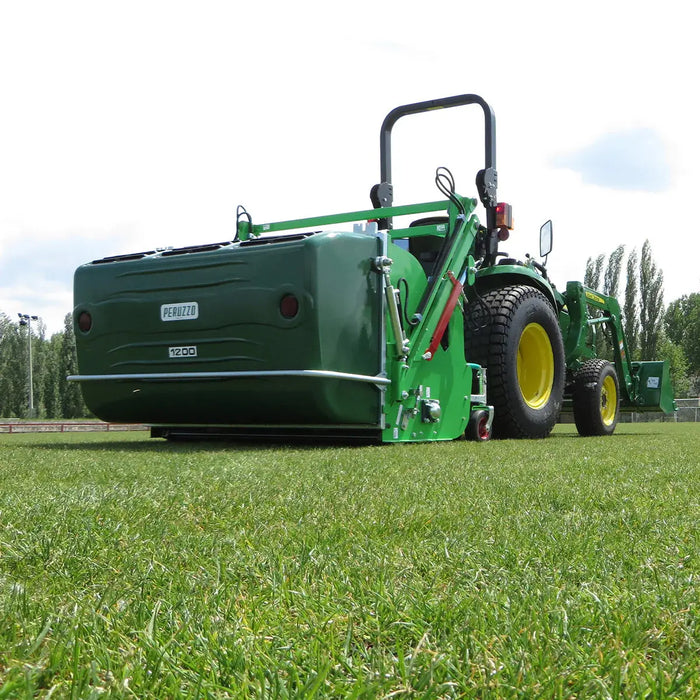Peruzzo 46” Commercial Flail Collector Mower for 25 to 30 HP Tractors, 6’ Hydraulic High Lift, Category 1N, MFR #: Koala Professional 1200, Made in Italy