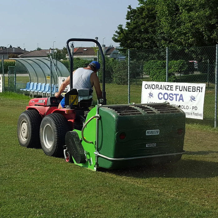 Peruzzo 46” Flail Collector Mower for 20 to 25 HP Tractors, Rear Mounted Hydraulic Opening, Category 1N, MFR #: Koala Ground 1200, Made in Italy