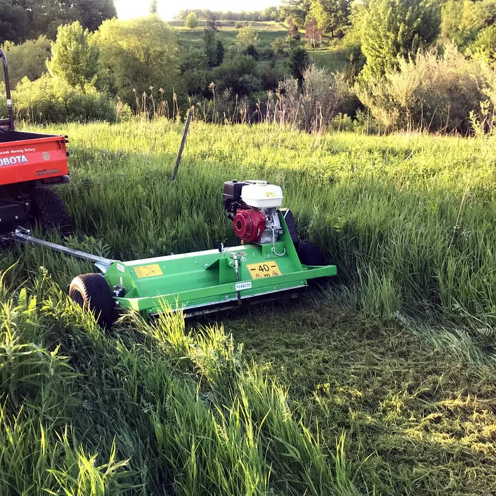 Peruzzo 47” Towed Behind Flail Mower for Quad & ATV with 13 HP Honda GX390 Engine, MFR# MotoFox 1200, Made in Italy