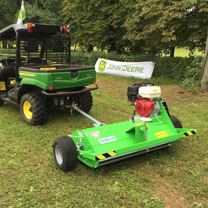 Peruzzo 47” Towed Behind Flail Mower for Quad & ATV with 13 HP Honda GX390 Engine, MFR# MotoFox 1200, Made in Italy