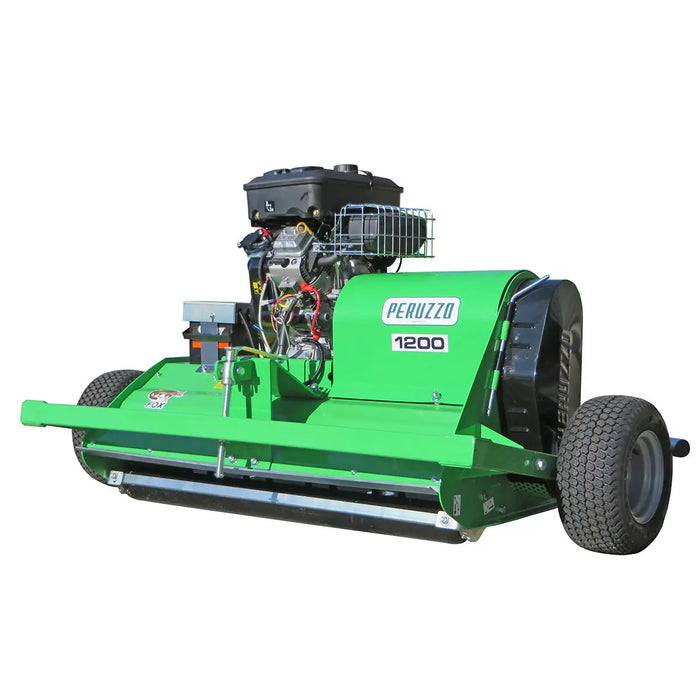 Peruzzo 47” Towed Behind Flail Mower for Quad & ATV with 18 HP B&S Engine, MFR# MotoFox Super 1200, Made in Italy