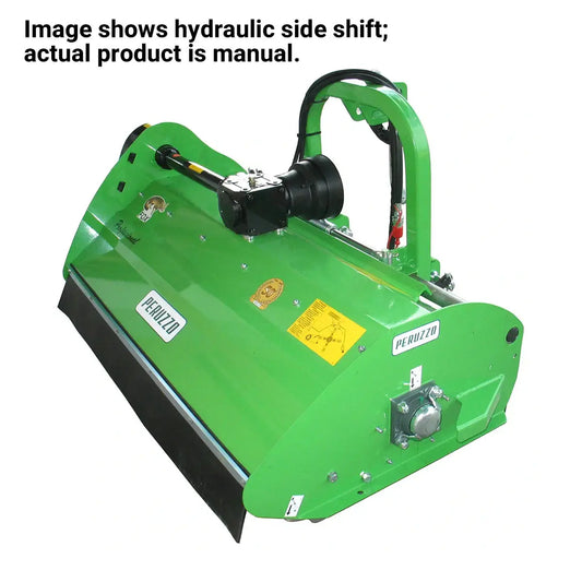 Peruzzo 52” Rear Mounted Side Shift Flail Mower for 20-30HP Tractors, MFR#: FOX-S 1400, Made in Italy