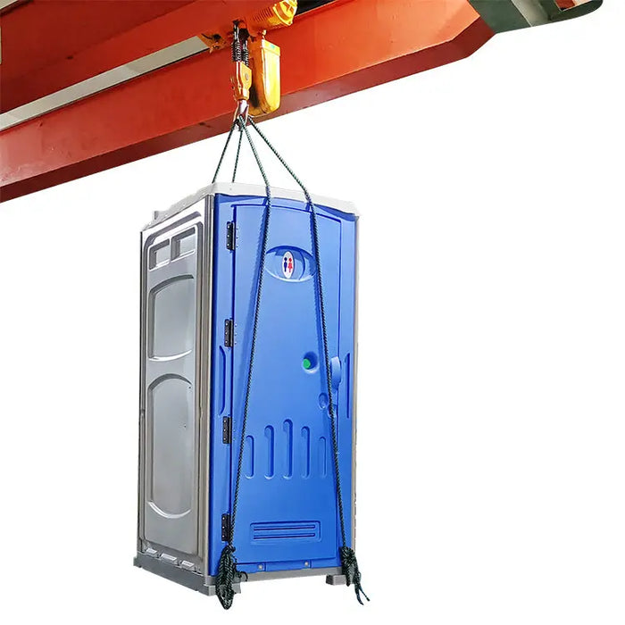 TMG-FMT10F Portable Toilet with urinal, soap dispenser, flush system, 50 Gallon waste tank, and 12 Gallon fresh water tank, ideal for outdoor events and construction sites.