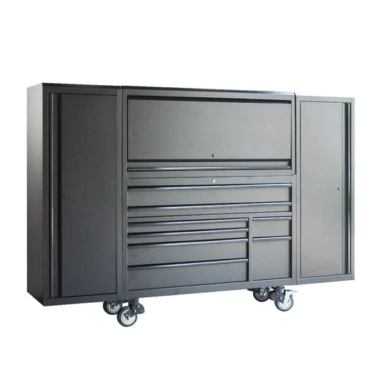 Pro Series 56” Tool Chest Cabinet with 8 Drawers, Caster Wheels & Side Lockers TMG-SC5608