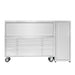 Pro Series 72” Stainless Steel Tool Chest with 15 Drawers, Caster Wheels & Side Cabinet TMG-SC7215