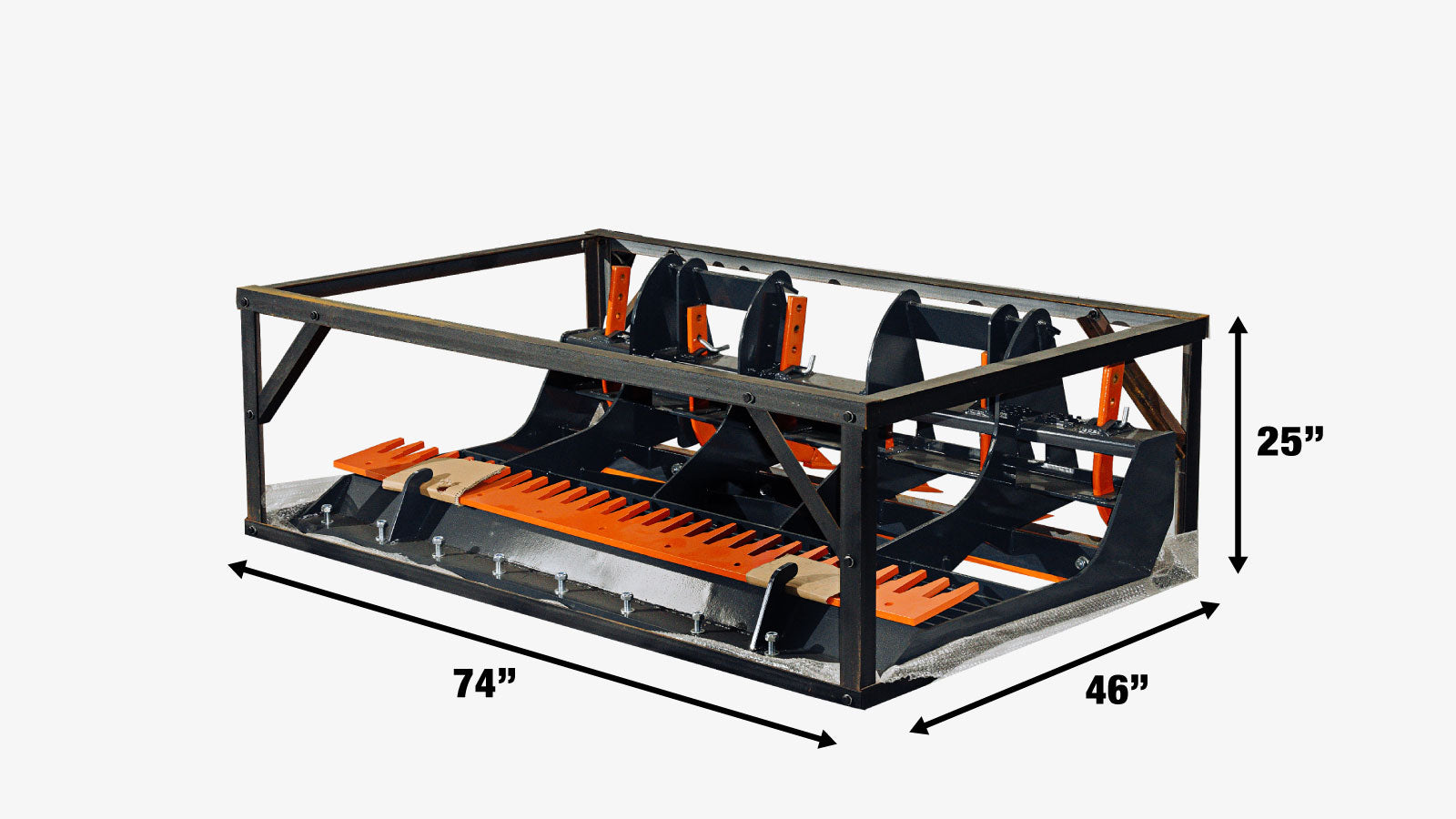 183 cm Skid Steer Land Plane, 6 Adjustable Ripper Teeth, Reversible Planer Comb, Grading, Spreading and Leveling, TMG-SLP72-shipping-info-image