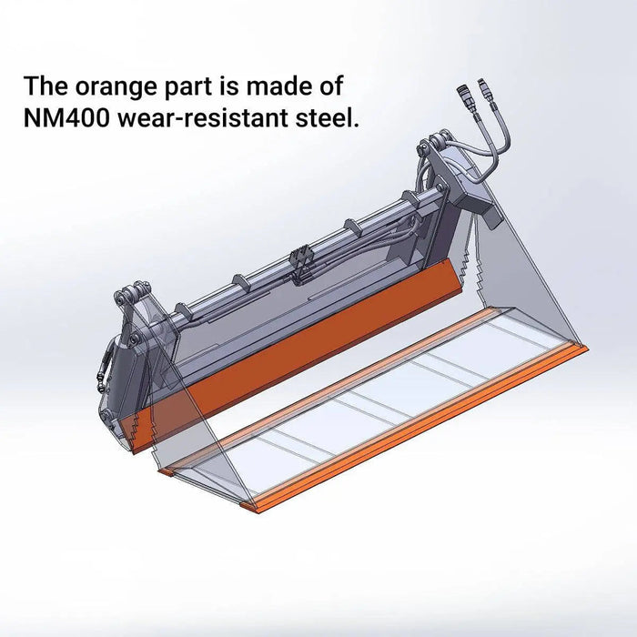 Liukuohjattu 4-in-1-kauha, suurin avautuma 30", kuormakapasiteetti 1545 paunaa, TMG-SBF72