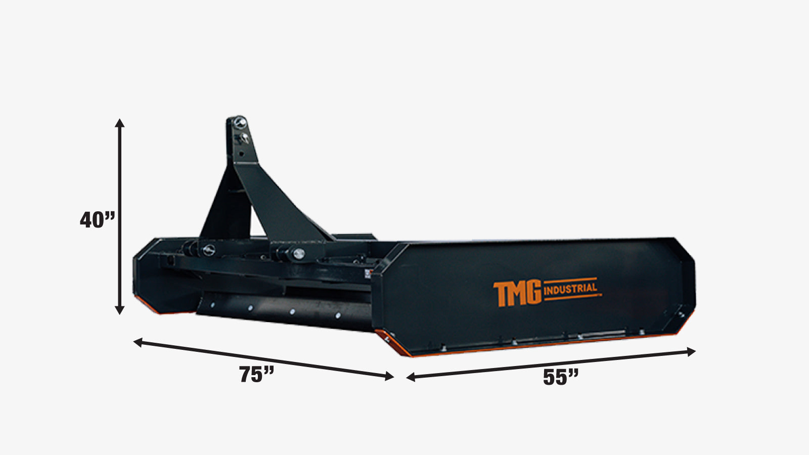 1780 mm Tractor Land Leveler, Dual Blades, 3-Point Hitch, Category 1 & 2 TMG-TLL72-specifications-image