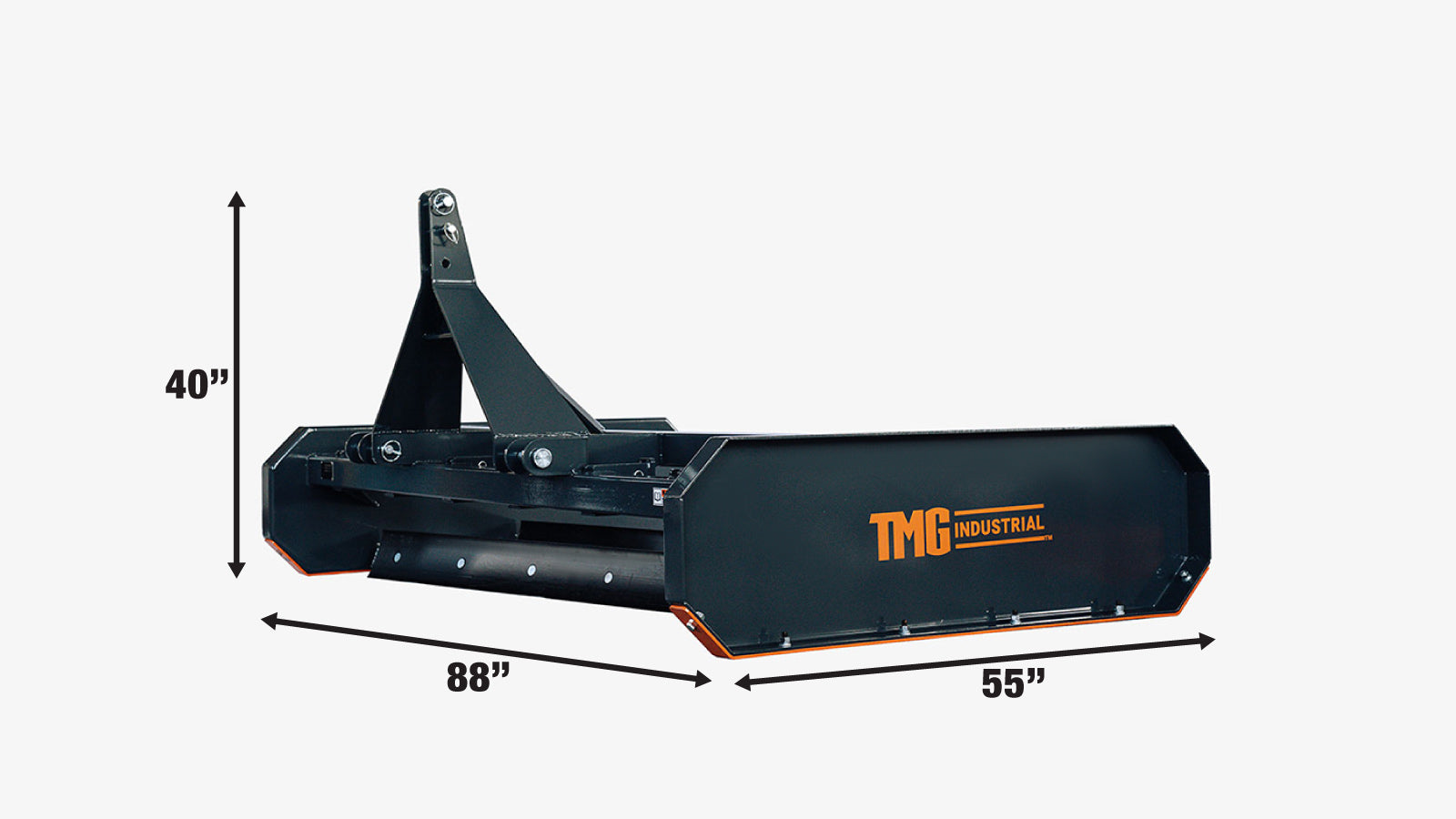 2060 mm Tractor Land Leveler, Dual Blades, 3-Point Hitch, Category 1 & 2 TMG-TLL84-specifications-image