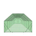 TMG Industrial 10’ x 60’ Wire Mesh Chicken Run Shelter Coop, Galvanized Steel, 600 Sq-Ft, Lockable Gate, PVC Coated Mesh, TMG-CRS1060