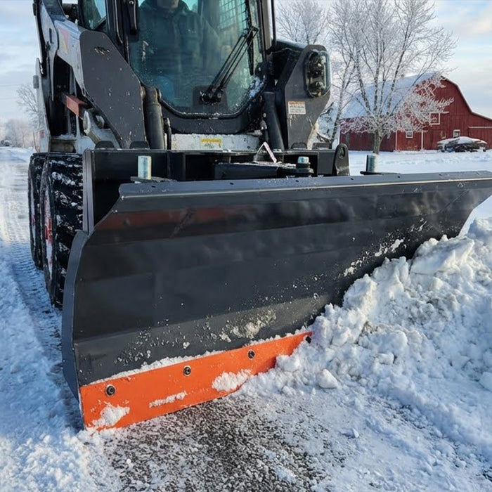 72" Skid Steer Dozer Blade Snow Pusher, Bolt-On Cut Edge, Skid Shoes, Left & Right, TMG-DB72 TMG Industrial