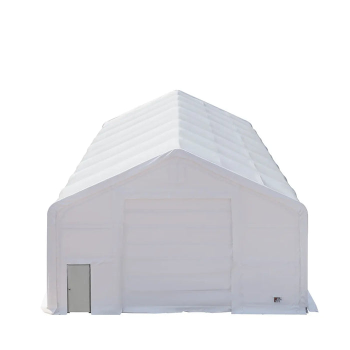 30' x 80' Dual Truss Storage Shelter with Heavy Duty 17 oz PVC Cover & Drive Through Doors, TMG-DT3082 (Previously TMG-DT3081) - TMG Industrial