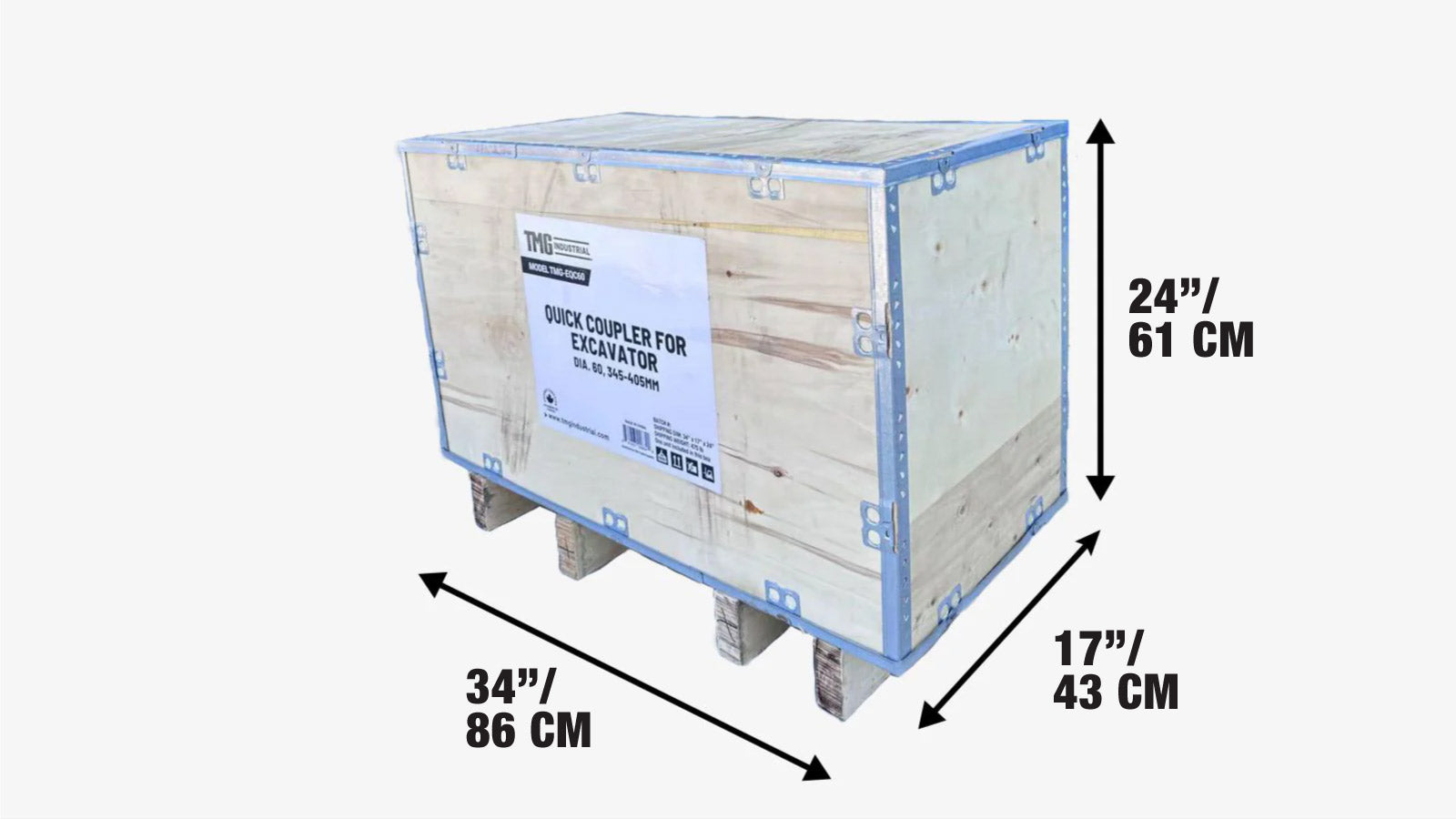 Pikaliitin kaivinkoneeseen, tapin halkaisija 2½