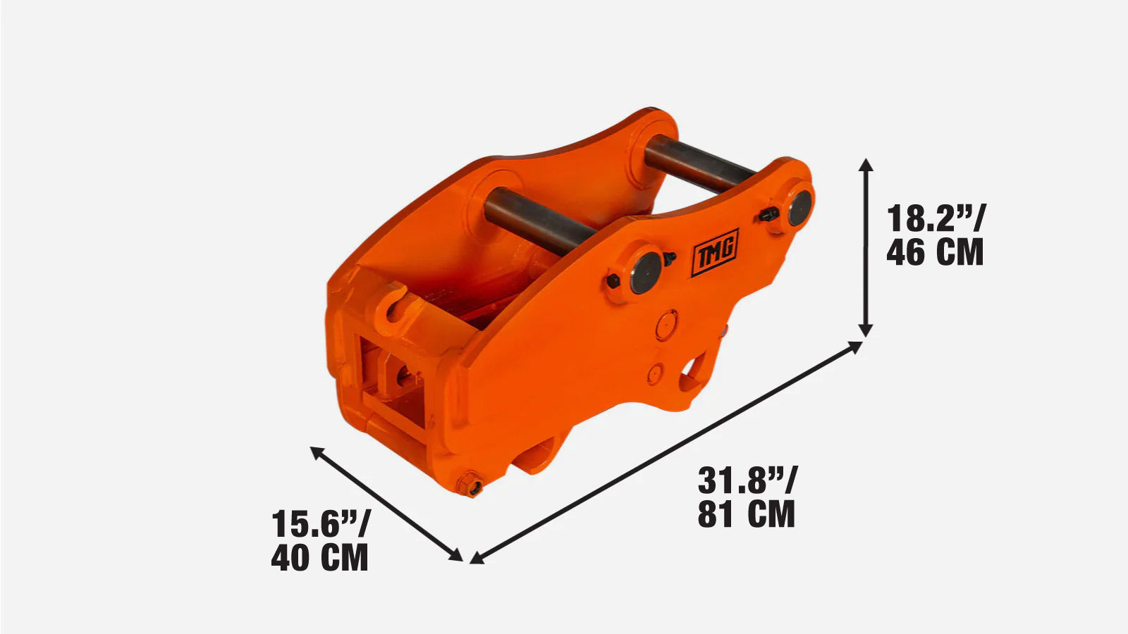 Pikaliitin kaivinkoneeseen, tapin halkaisija 2½