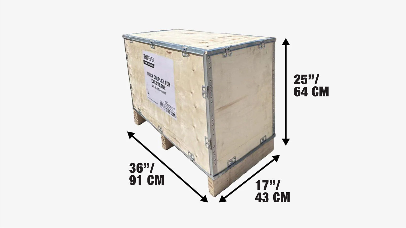 Pikaliitin kaivinkoneeseen, tapin halkaisija 2½