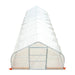 TMG Industrial 12’ x 40’ Tunnel Greenhouse Grow Tent w/6 Mil Clear EVA Plastic Film, Cold Frame, Hand Crank Roll-Up Sides, Peak Ceiling Roof, TMG-GH1240