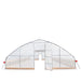 TMG Industrial 25’ x 50’ Tunnel Greenhouse Grow Tent w/6 Mil Clear EVA Plastic Film, Cold Frame, Hand Crank Roll-Up Sides, Peak Ceiling Roof, TMG-GH2550