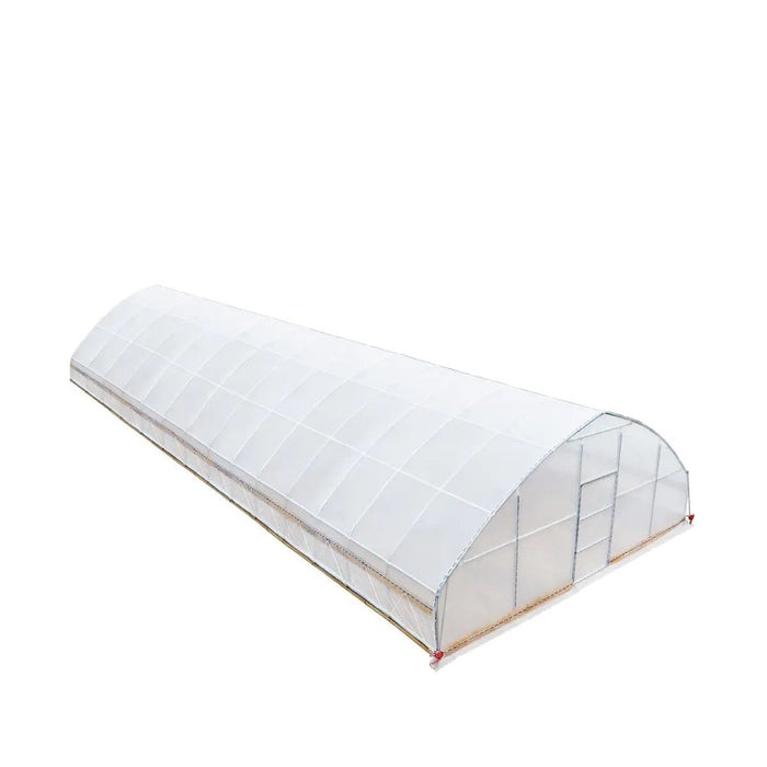 TMG Industrial 25’ x 60’ Tunnel Greenhouse Grow Tent w/6 Mil Clear EVA Plastic Film, Cold Frame, Hand Crank Roll-Up Sides, Peak Ceiling Roof, TMG-GH2560