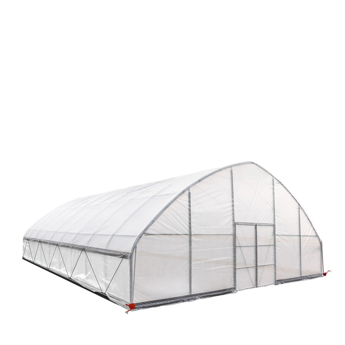 30' x 40' Commercial Tunnel Greenhouse with 6 Mil Clear Poly Covers and Roll-Up Sides TMG-GH3040-V2 (Previously GH3040) TMG Industrial CA