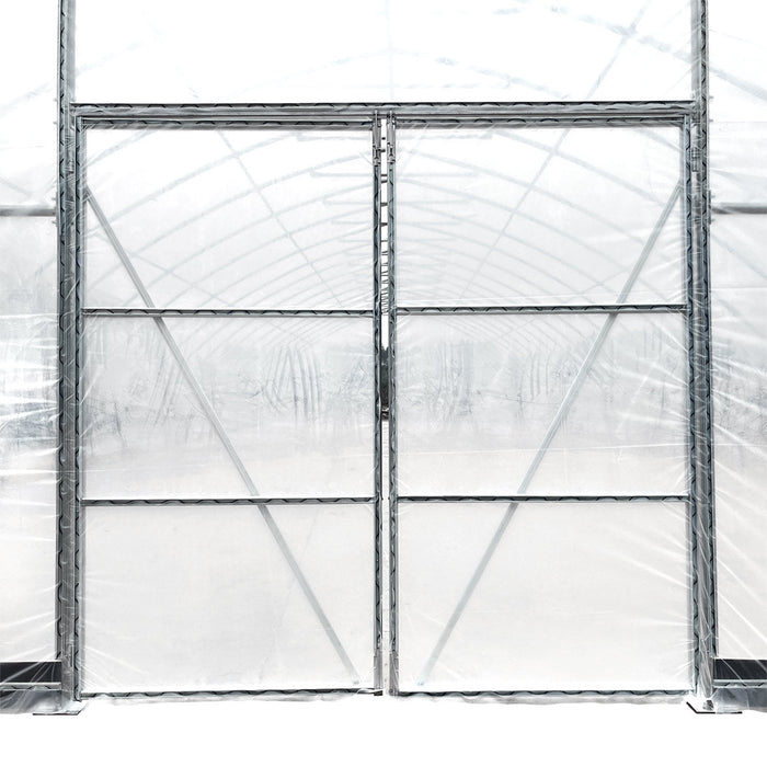 30' x 40' Commercial Tunnel Greenhouse with 6 Mil Clear Poly Covers and Roll-Up Sides TMG-GH3040-V2 (Previously GH3040) TMG Industrial CA