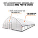 TMG Industrial 30’ x 80’ Tunnel Greenhouse Grow Tent w/6 Mil Clear EVA Plastic Film, Cold Frame, Hand Crank Roll-Up Sides, Peak Ceiling Roof, TMG-GH3080
