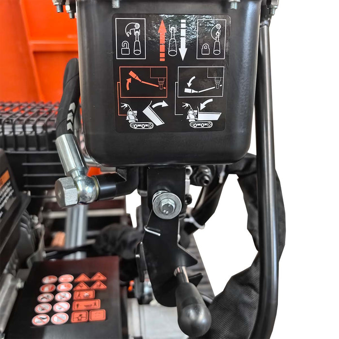 1,100 lb Tracked Dumper, Hydraulic Tipping, 196cc 6.5 HP Gas Engine, 3-Speed Transmission, TMG-GMD50 TMG Industrial CA
