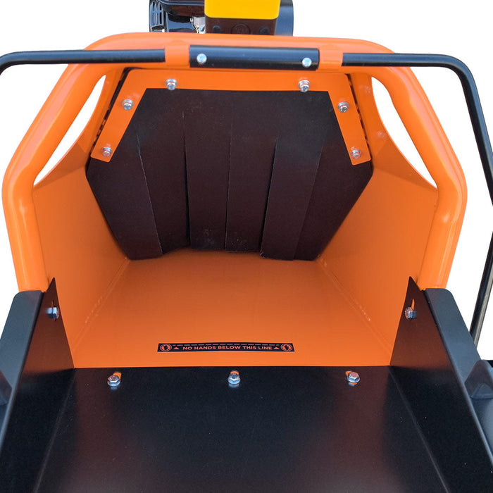 100 mm Wood Chipper with 6.5 HP Gas Engine, 150 mm Reversible Blades, 240 mm Rotor, TMG-GWC10L TMG Industrial CA