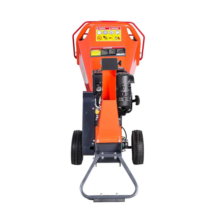 TMG Industrial 4" Wood Chipper Powered by 7 HP Kohler Command Pro Series Engine, 6'' Reversible Blades, Dual Belt Drive, TMG-GWC4