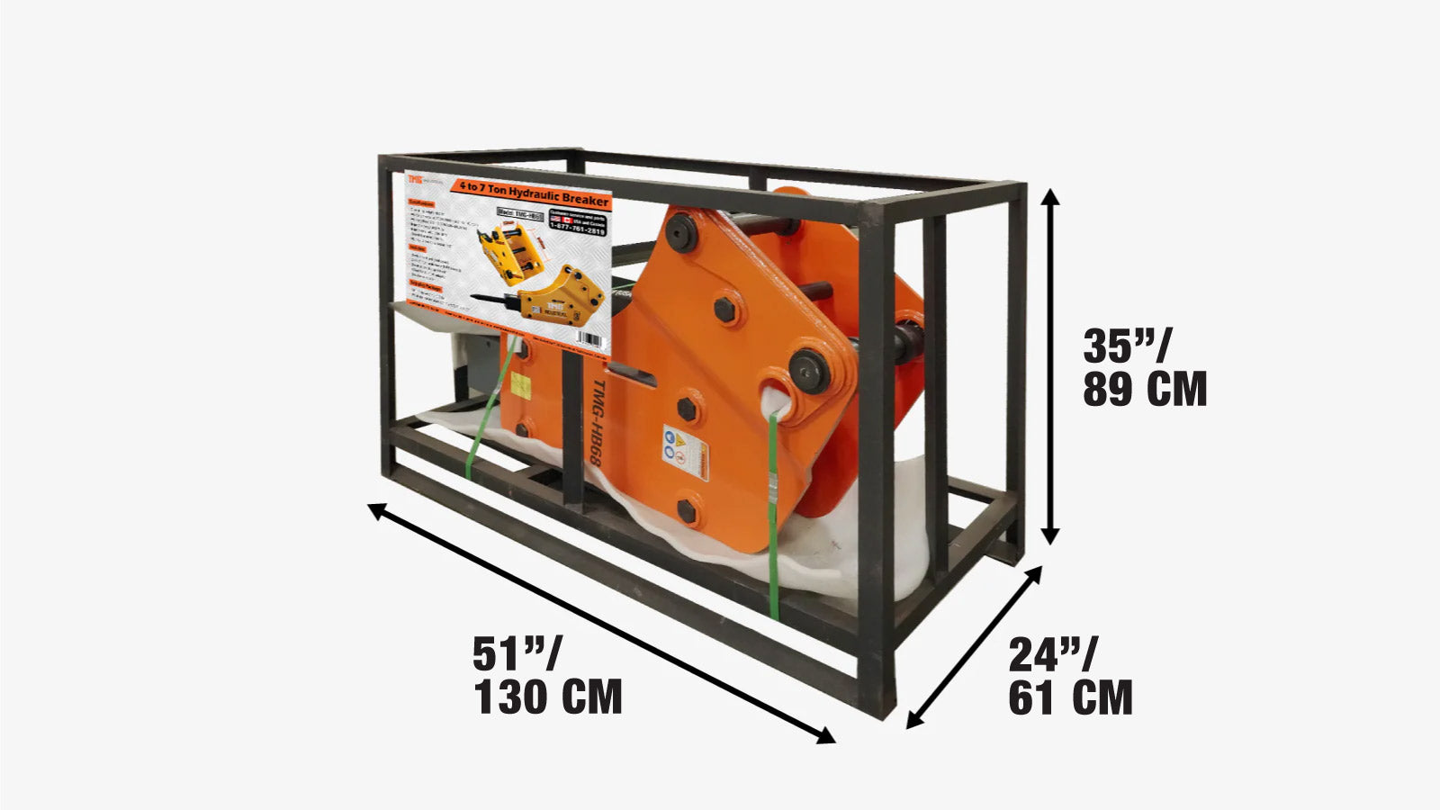 4-7 tonnin kaivinkoneen/kaivurikuormaajan hydraulinen vasara, 2-3/4