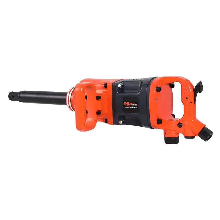 TMG Industrial 1” Drive 2200 ft-lb Pneumatic Extended Impact Wrench Hammer, Aluminum Alloy Housing, 8” Anvil, 175 PSI, TMG-ATW22E