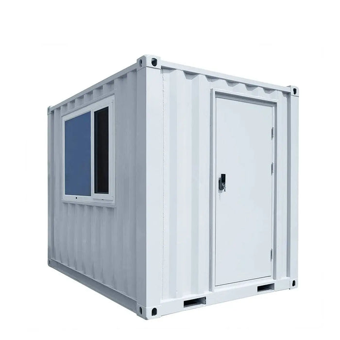 TMG Industrial 10’ Custom Built Steel Container Office, 57 Sq-Ft Working Area, 3 Ergonomic Office Chairs, TMG-SCO10