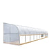 TMG Industrial 10’ x 40’ Lean-To Greenhouse Grow Tent w/6 Mil Clear EVA Plastic Film, Cold Frame, Hand Crank Roll-Up Side, 6-½’ Sidewall, TMG-GHL1040