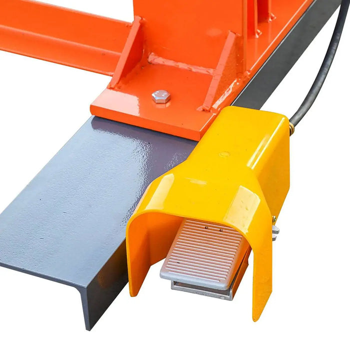 TMG Industrial 100 Ton Capacity Hydraulic Shop Press, Heavy Duty Pressing, Protective Grid Guard, Fully Welded H-Frame, Air & Manual Dual Operation, TMG-SP100