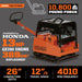 TMG Industrial 10,800-lb Reversible Hydraulic Plate Compactor, 13 HP Honda GX390 Engine, 400-kg Net Weight , Hydraulic Control, TMG-PC900H