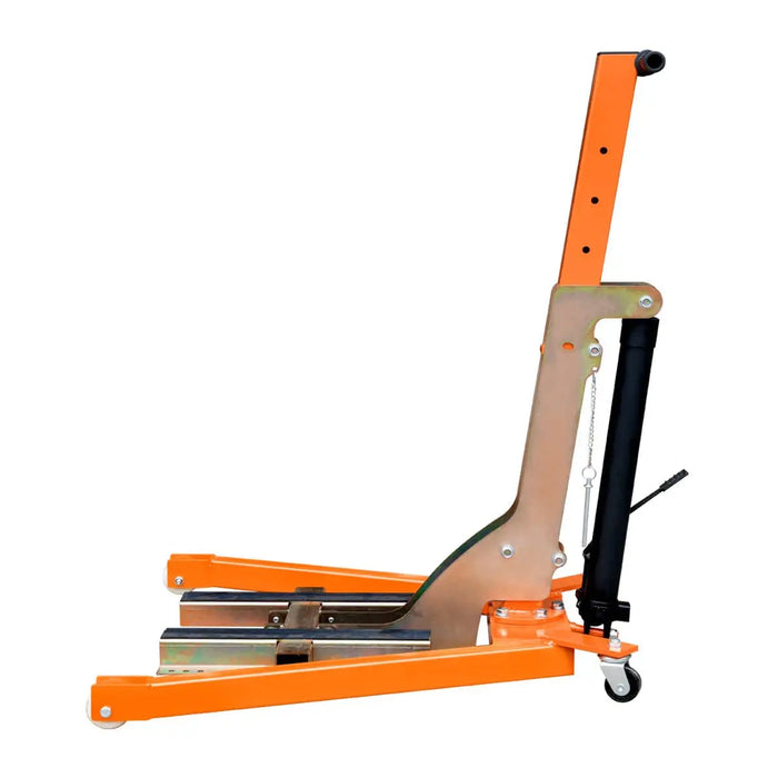 TMG Industrial 1100-lb Mobile Motorcycle Lift, 18” Max. Lift Height, Wide Base Platform, Foot Pedal Operation, Hydraulic Pump, TMG-ALM50