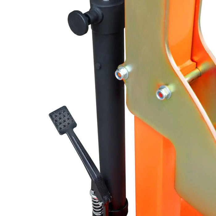TMG Industrial 1100-lb Mobile Motorcycle Lift, 18” Max. Lift Height, Wide Base Platform, Foot Pedal Operation, Hydraulic Pump, TMG-ALM50