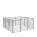 TMG Industrial 12’ x 12’ Galvanized Dog Kennel, Easy Assembly, Weather-Resistant, TMG-DCP12