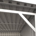 TMG Industrial 12’ x 20’ Galvanized Metal Livestock Shed, 240 Sq-Ft, 27 GA Corrugated Panels, Sliding Skid Mount, TMG-MS1220L