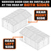 TMG Industrial 13’ x 20’ Metal Garage Shed with Double Front Doors, 7’9” Peak Height, Side Entry Door, 240 Sq-Ft Floor Space, TMG-MS1320A
