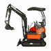 TMG Industrial 1800 KG Mini Compact Excavator, 16 HP Kubota Diesel, KDK Pump, Eaton Motor, 85” Digging Depth, Joystick Control, TMG-MVE18