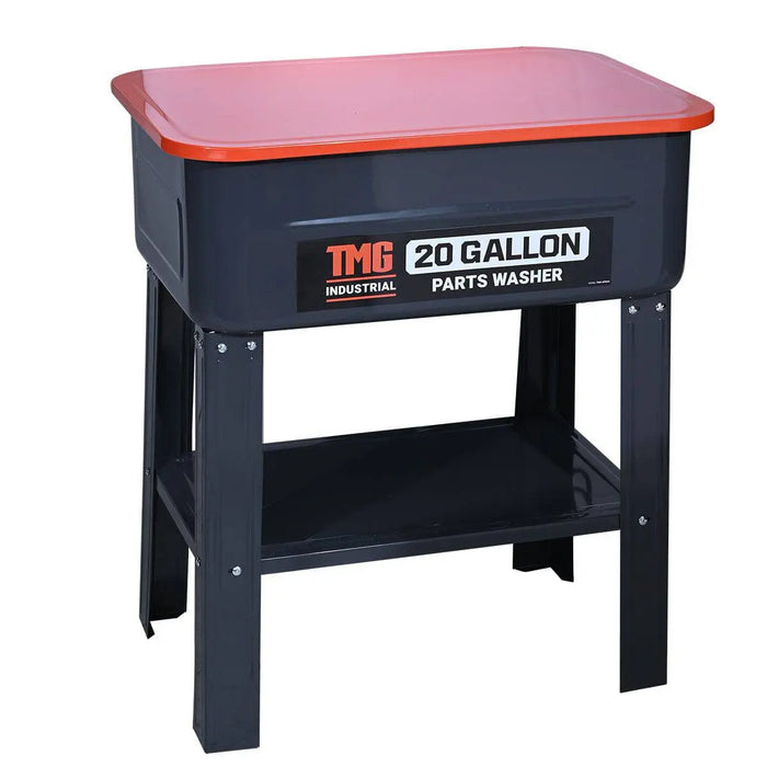 TMG Industrial 20 Gallon Parts Washer, 5’ Power Cord, 120V Pump, 4 GPM Flow, TMG-APW20
